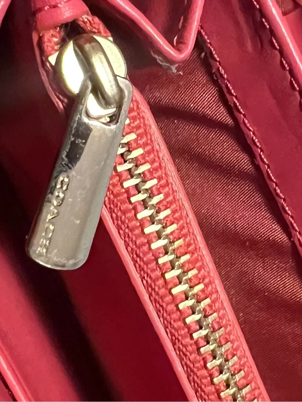 Coach Croc-Embossed Zip Wallet in Metallic Gold